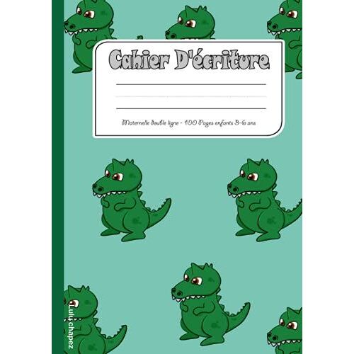 Cahier D'écriture Maternelle Double Ligne: Pour S'entraîner À L'écriture Cursive | Enfants 3-6 Ans Maternelle Et Cp | Apprentissage Du Majuscule Et Minuscule | 100 Pages Vierges