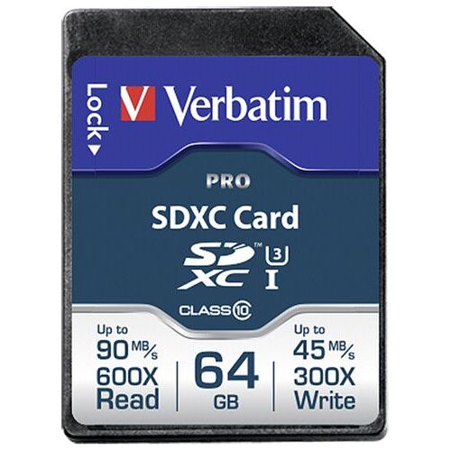 Verbatim 64GB Pro U3 SDXC