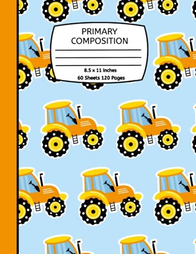 Primary Composition: For Grades K-2 Writing Journal Custom Story Paper: Trucks & Cars Design 8.5 X 11 With 120 Pages