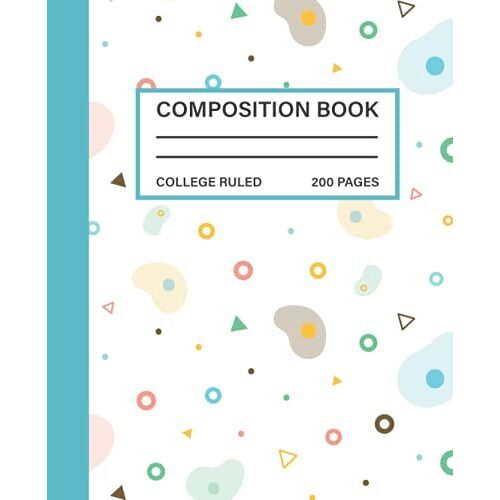 Composition Notebook College Ruled: Artist College Ruled Composition Book, 7.5x9.25 College Ruled Pages