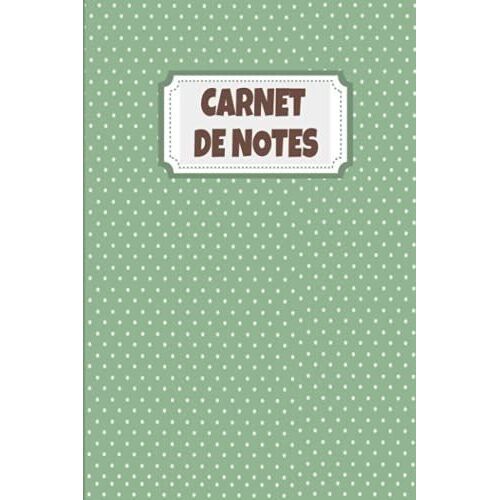 Carnet De Notes Lignes Larges: 120 Pages Lignees Larges - 15.24 X 22.86 Cm - 6 X 9 -
