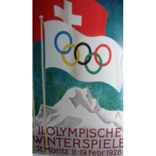 Affiche Saint Moritz 1928