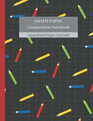 Graph Paper Composition Notebook: Quad Ruled 5x5, Grid Paper For Math And Science Students, 100 Sheets (Large, 8.5 X 11), Math Equations Cover
