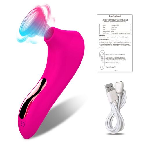Vibromasseur À 7 Vitesses Pour Femme, Jouet Sexuel, Suceur De Mamelon, Clitoris, Stimulateur De Chatte, Pipe Orale, Produits Érotiques Pour Adulte, 18