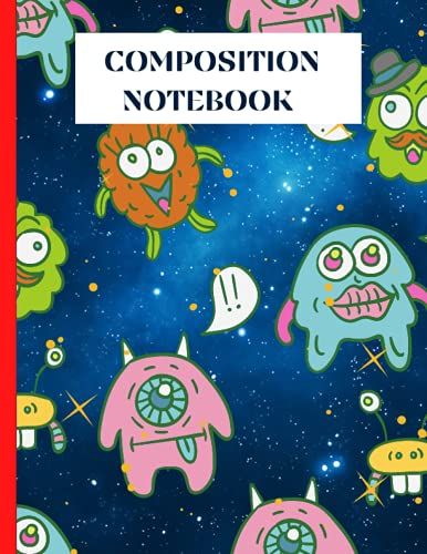 Composition Notebook: Primary Story Journal Composition Notebook I Grades K-2 Notebook I Dashed Midline And Picture Space School Exercise Book I Outer Space 100 Pages Draw And Write .