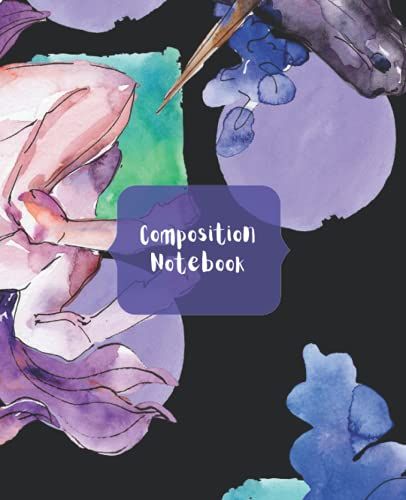 Unicorn Composition Notebook 7: Unicorn | Matte Cover | Boys | Girls | Women | Men | Work | School | Blank Lined Pages | Convenient Size | Softback ... | Tracking | Planning | Back To School