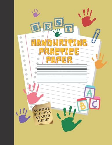 Primary Handwriting Practice Composition Notebook Pre-Kindergarten: Write With Picture Space Grades K-2 Handwriting Practice - Storybook Journal - Wide Ruled - Large 8.1 X 11 Size, 100 Pages.