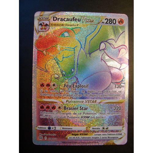 Pokemon Dracaufeu Vstar 174/172 Secrète Rainbow Stars Etincelantes Eb09 Fr