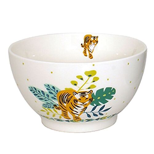 Bol En Porcelaine Tiger Blanc 480 Ml