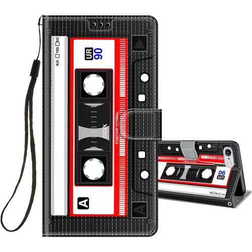 Coque Pour Iphone 6s / 6 Cuir A Rabat Etui Folio Portefeuille Pour Filles Femme, Housse Cuir Fentes Pour Cartes Etui Antichoc 360 Degres Cover Silicone - Radio