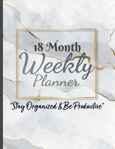 18 Month Weekly Planner: Weekly Planner 2021-2022 | Daily Plans, Daily Budgets, Things To Do & Habits Tracker |