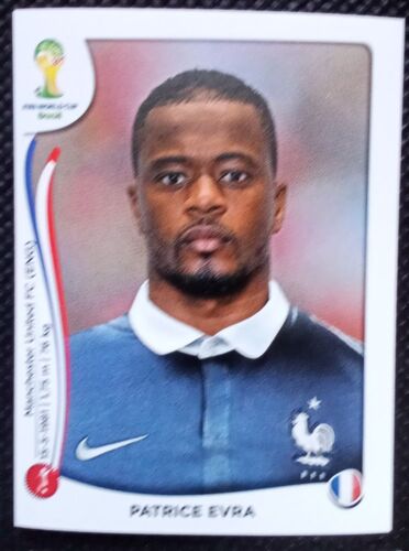 Coupe Du Monde Brasil 2014 - Image Panini - France N°377 Patrice Evra