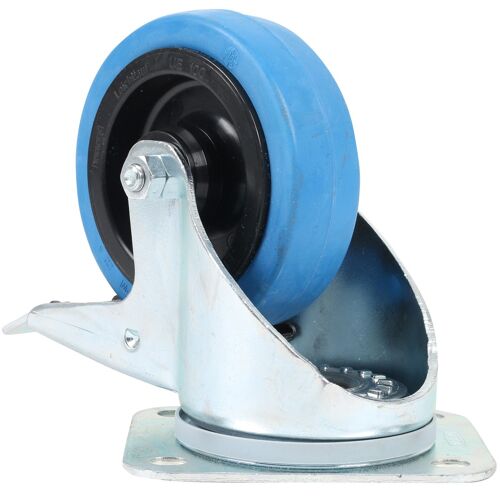 TENTE 3477 UFR 100 P62 roulette pivotante bleue avec frein 100 mm