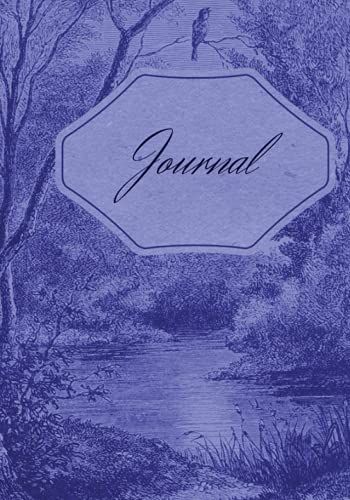 Journal: Purple Journal For Girls, Nature Cover Journal, Circle The Date Journal, 140 Pages 7x10 College Ruled Pages
