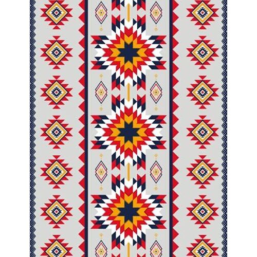Notebook Native American Pattern: College Ruled