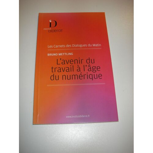 Bruno Mettling L'avenir Du Travail À L'äge Du Numérique Institut Diderot 0 