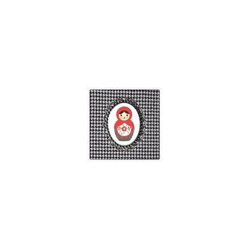 Set De 4 Dessous De Verres Carres Poupee Russe Pied By Cbk
