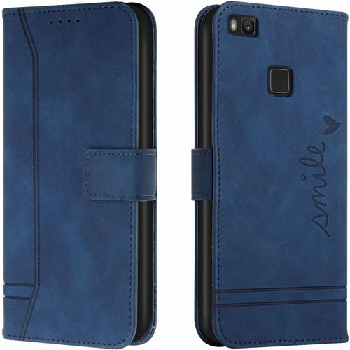 Coque Pour Huawei P9 Lite / G9 Lite/Honor 8 Smart, Etui Cuir Avec Magnetique, Flip Pochette Housse Pour Huawei P9 Lite / G9 Lite/Honor 8 Smart Protection, Bleu