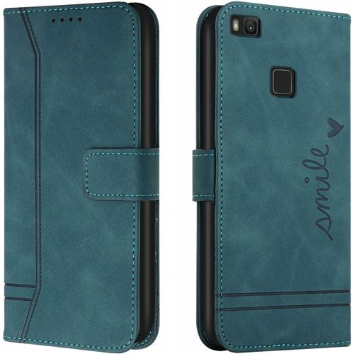 Coque Pour Huawei P9 Lite / G9 Lite/Honor 8 Smart, Etui Cuir Avec Magnetique, Flip Pochette Housse Pour Huawei P9 Lite / G9 Lite/Honor 8 Smart Protection, Vert