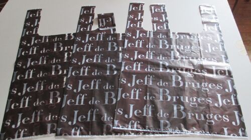 Lot De 3 Sacs Plastiques De Rangement À Bretelles - Marron 28x31.5cm - Jeff De Bruges - 100% Oxo-Biodégradable