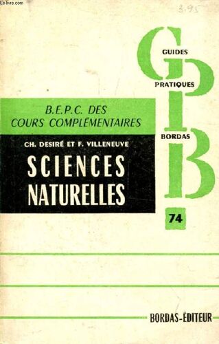 Sciences Naturelles Du Bepc