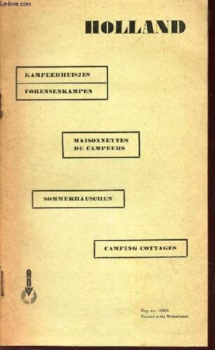 1 Brochure : Holland - Maisonnettes De Campeurs - Camping Cottages ...