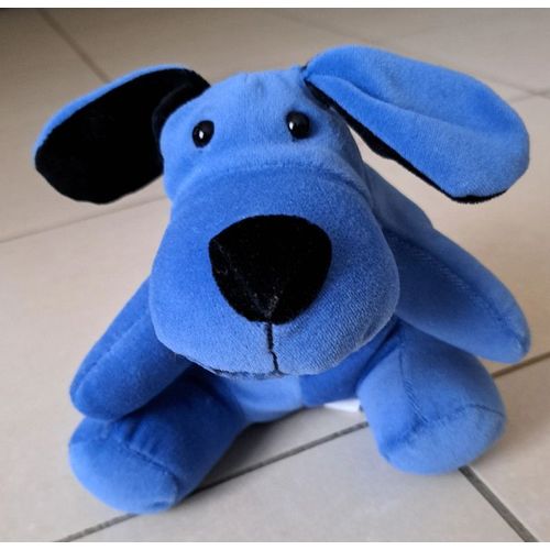 Peluche Chien Gipsy Bleu.