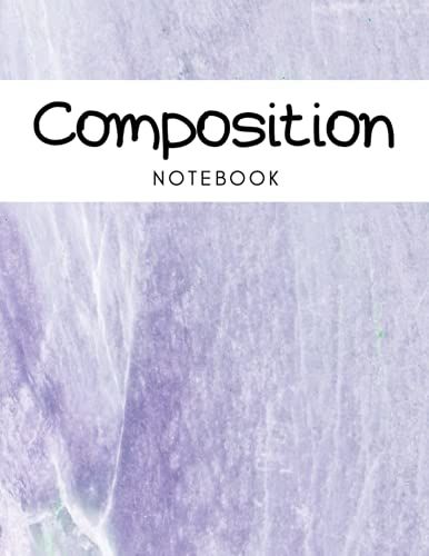 Composition Notebook: Wide Ruled Paper Notebook Journal | Pretty Marble Designs | Click On Author Name For Different Design Styles | Blank Wide Lined Workbook For Girls Boys Kids Teens Students