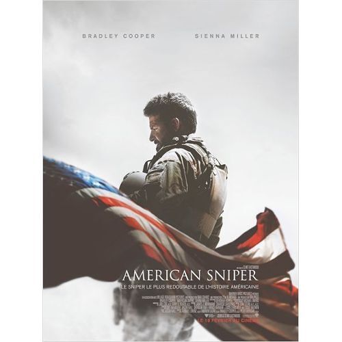 American Sniper - Clint Eastwood - Bradley Cooper - Affiche De Cinéma Pliée 60x40 Cm