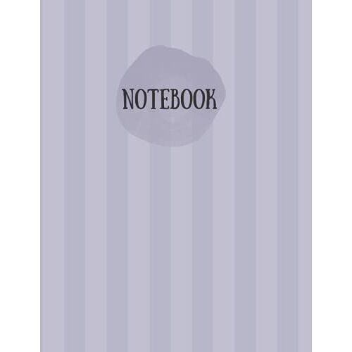 Notebook: Lavender Stripes Composition Notebook - College Ruled 200 Pages - Large 8.5x11