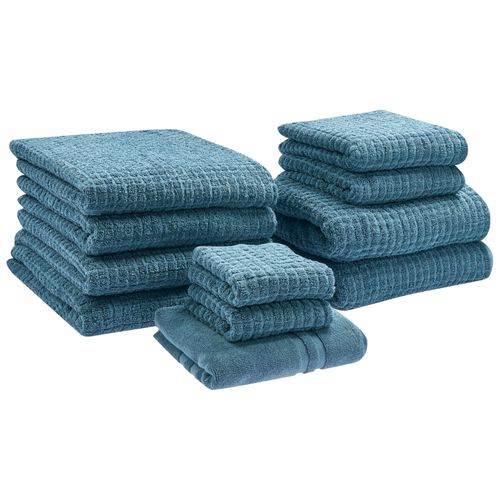 Lot de 11 serviettes ATAI Coton Bleu