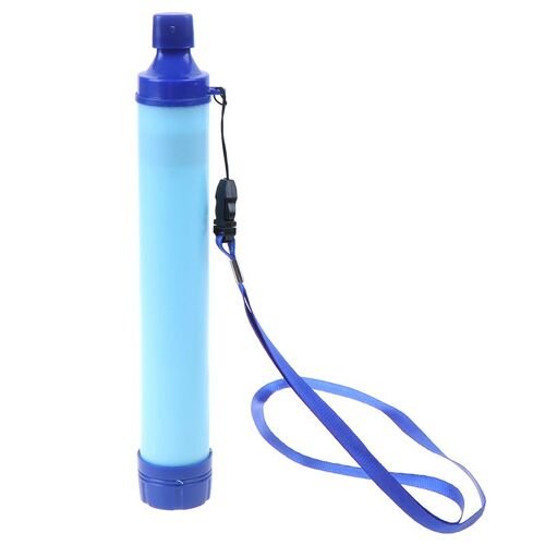 Filtre À Eau Militaire 99.99%, 1 Pièce, Système De Purification, Équipement D'urgence, Paille, Pour Camping, Randonnée