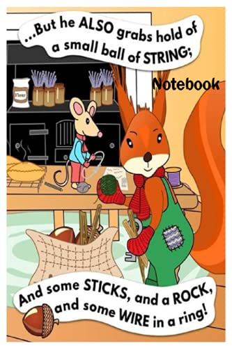 Notebook - But He Also Grabs Hold Of A Small Ball Of String: Journal_6in X 9in X 114 Pages White Paper Blank Journal With Black Cover Perfect Size