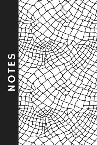 Notebook / Journal: Black & White Geometric Design: 6x9 Inch Sized Notebook For Handy For Journaling, To Do Lists, Doodles And Shopping Lists