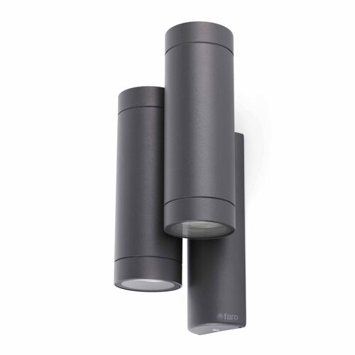Faro Steps - Applique Murale D'extérieur À 4 Ampoules Gris Foncé Ip44, Gu10