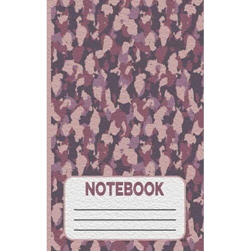 Notebook: Pastel Pink Mini Camo Notebook Cover Art For School, Office, Dairy, Notes, Work, College Or Gifts