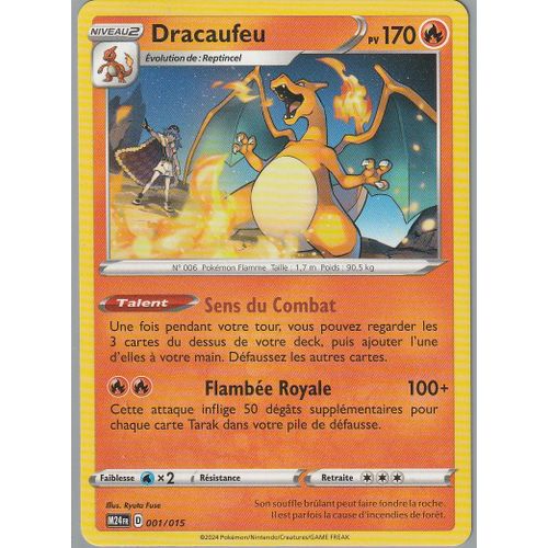 Carte Pokémon - Dracaufeu - 001/015 - Mac-Do 2024