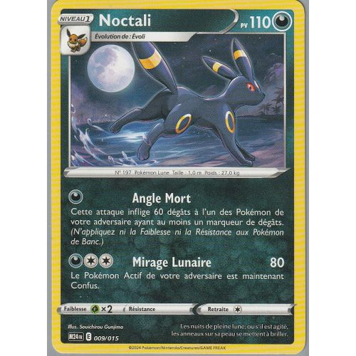 Carte Pokémon - Noctali - 009/015 - Mac-Do 2024