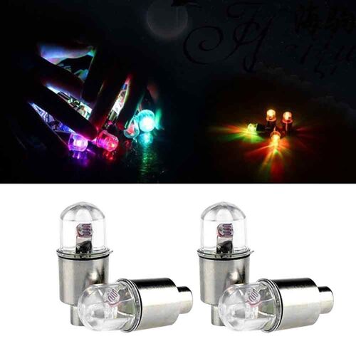 Capteur De Rayons Pour Roues De Vélo, 2/4 Pièces, Led, Bouchon De Valve