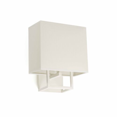 Faro Vesper - Applique Murale D'intérieur À 1 Ampoule Blanche Avec Abat-Jour, E14