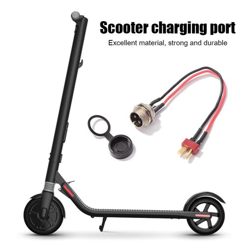 Pièces De Scooter Électrique, Chargeur D'Alimentation De Skateboard, Prise De Port De Charge En T Pour Kugoo M4 Pro, Accessoires De Remplacement