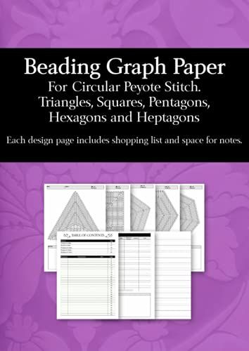 Beading Graph Paper: For Circular Peyote Stitch (Graph Papers For Beading)