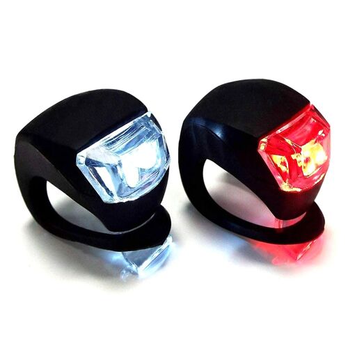 Feu Led Avant Et Arrière De Vélo En Silicone, 3 Modes, Étanche, Pour Vtt, Vélo De Route, Phare Arrière, Lampe D'avertissement, Accessoires