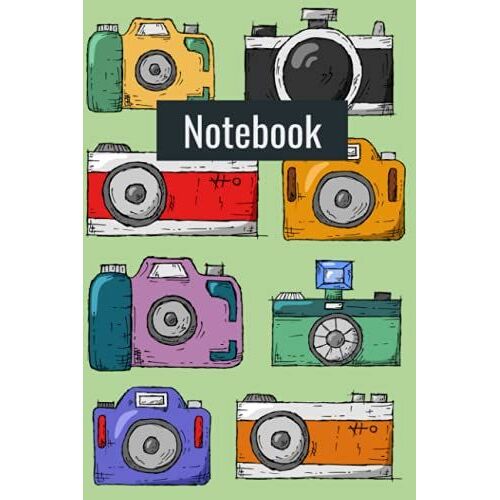 Notebook: Cameras: Blank Lined Notebook, 6 X 9 Inches, 120 Pages