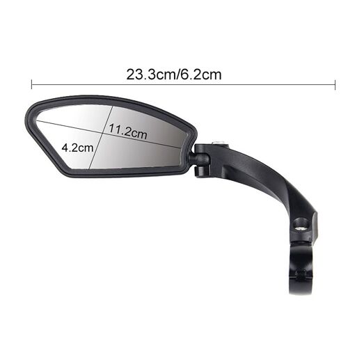 Rétroviseur De Vélo Rotatif À 360 Degrés, 1 Pièce, Réflecteur De Vue Arrière Réglable, 18-25mm, Rétroviseurs De Guidon De Vélo Vtt, Accessoires D'espace