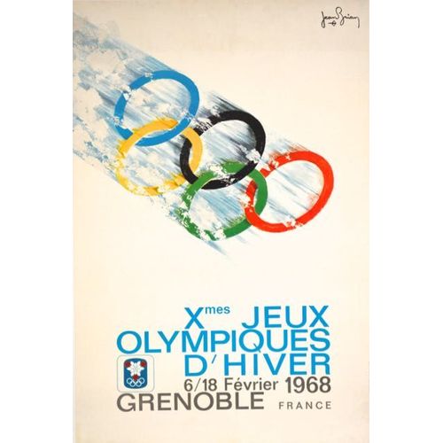 Affiche Grenoble 1968 Jeux Olympiques