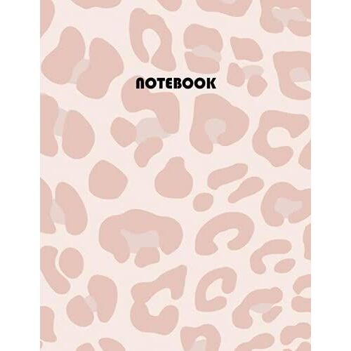 Notebook: Pink Leopard Print Composition Notebook - College Ruled 120 Pages - Large 8.5 X 11