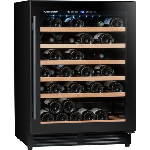 Cave à vin Climadiff CBU51S2B - encastré - encastrable - 59.5x57.5x82 cm (lxpxh) - 143 litres - classe F - noir