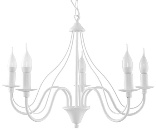 Sollux Minerwa - Lustre À 5 Bras Multiples Blanc, E14