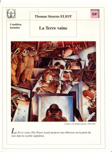 Fiche Lecture / Littérature Thomas Stearns Eliot La Terre Vaine